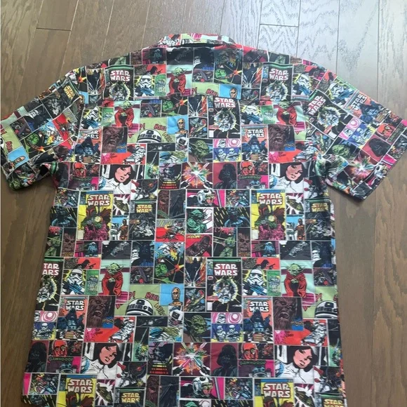 RSVLTS Star Wars shirt comic to the dark side Button Up Shirt Size Large L - Picture 13 of 16